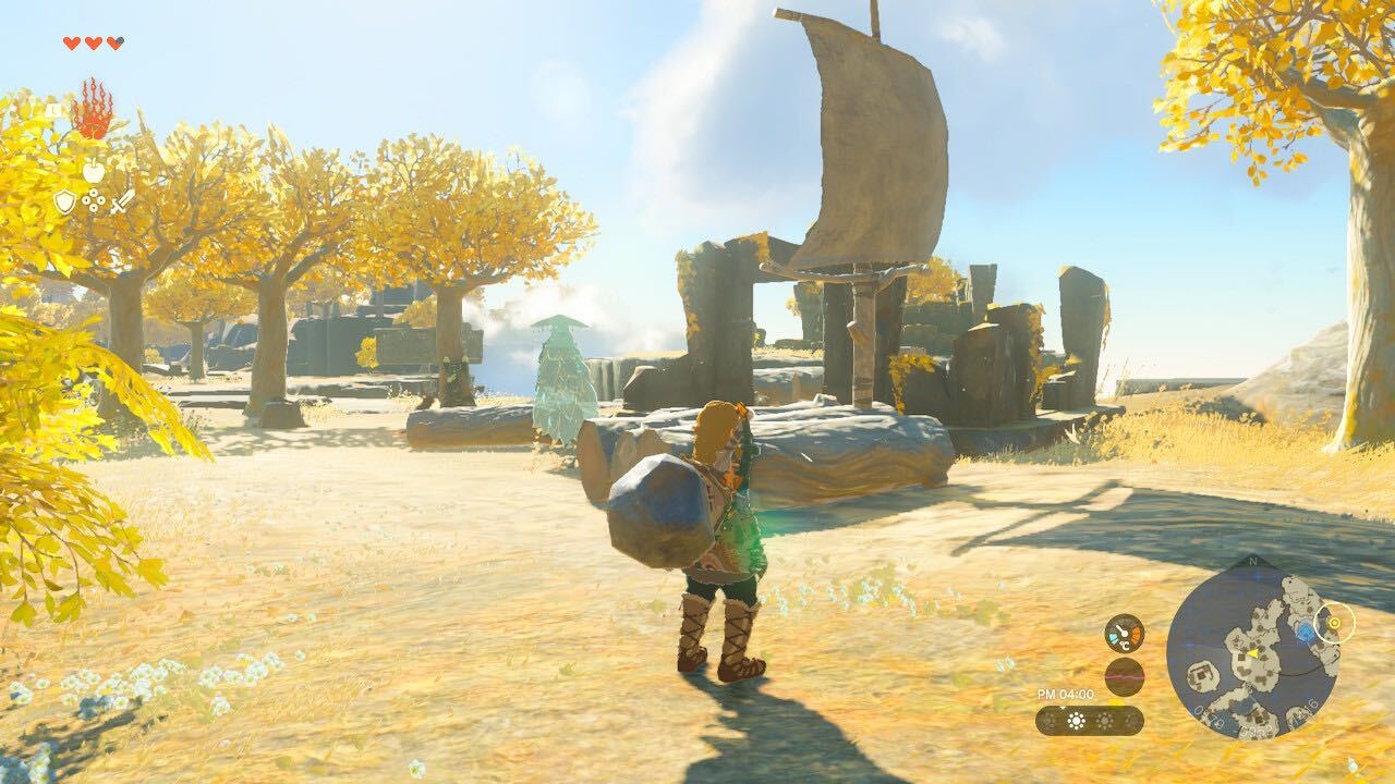 帆をつけたイカダ