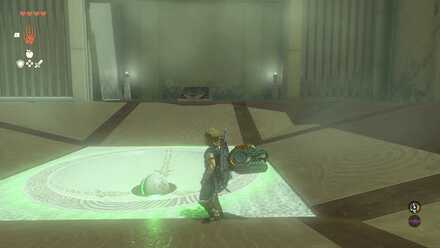 マカスラの祠攻略手順その8球を地面の凹みにいれている