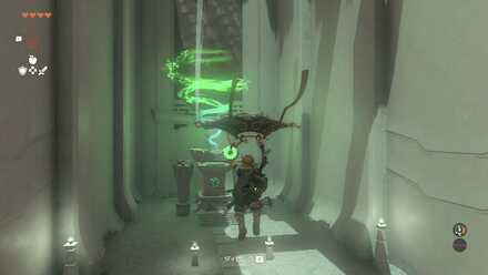 マカスラの祠攻略手順その13パラセールでゴールに向かっている