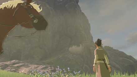 ロレルと話し、北にある崖の上へ登る