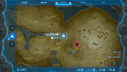 ジョゴウの祠のマップ詳細