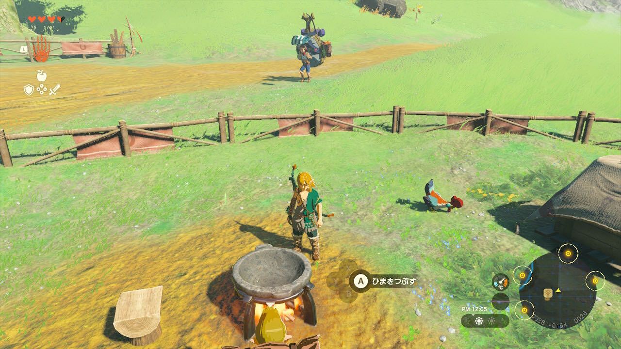 焚き火でひまをつぶす