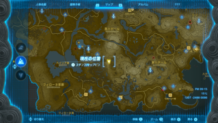 ウトジシの祠の受注場所マップ