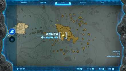 雫のオブジェのマップ