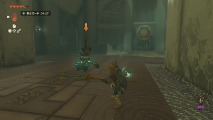 ゴーレムを倒す