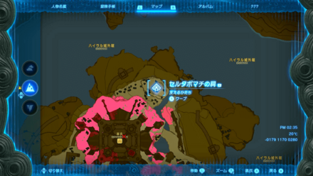 セルタボマチの祠のマップ詳細