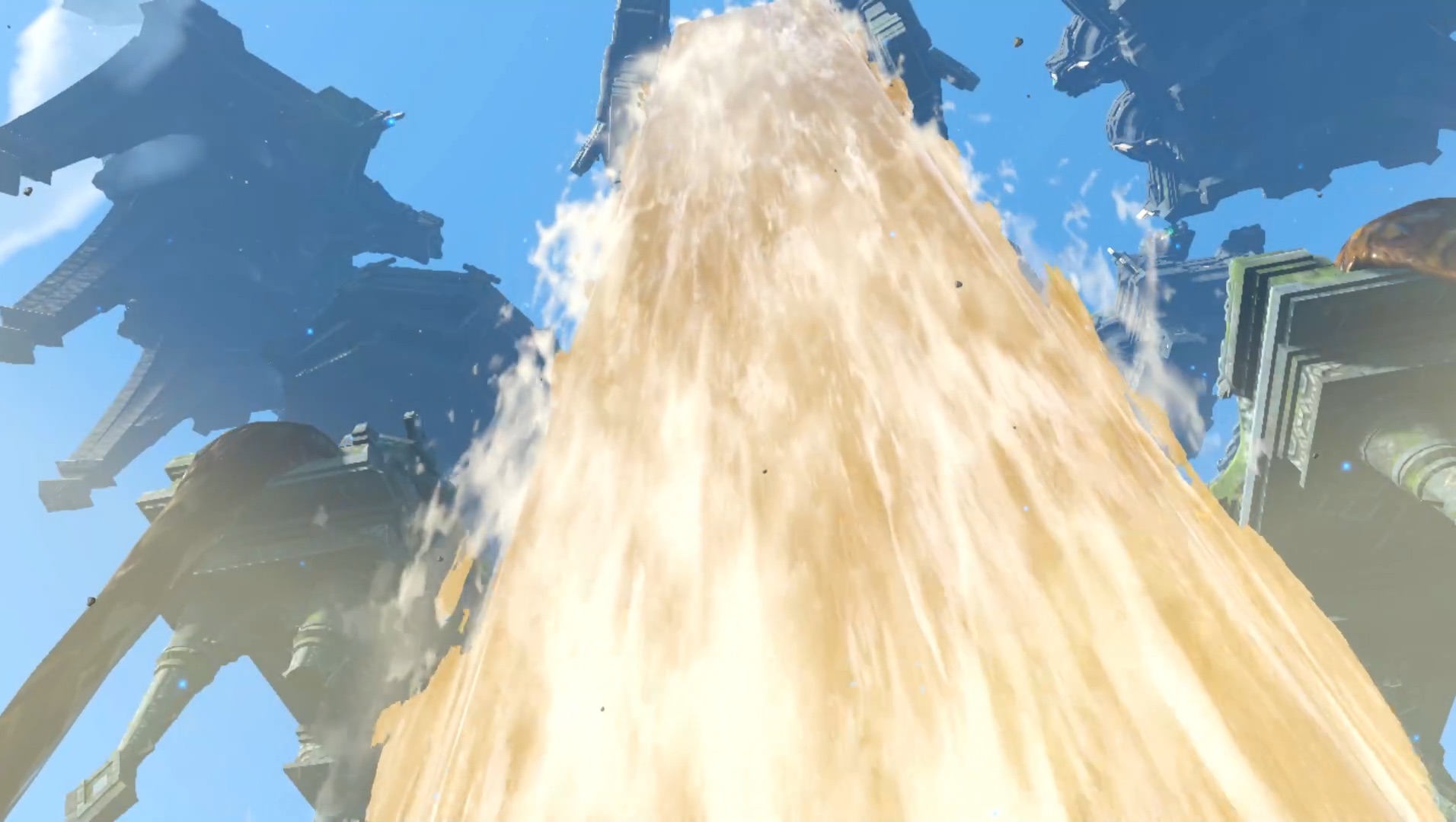 水湧きの島の最終地点の滝