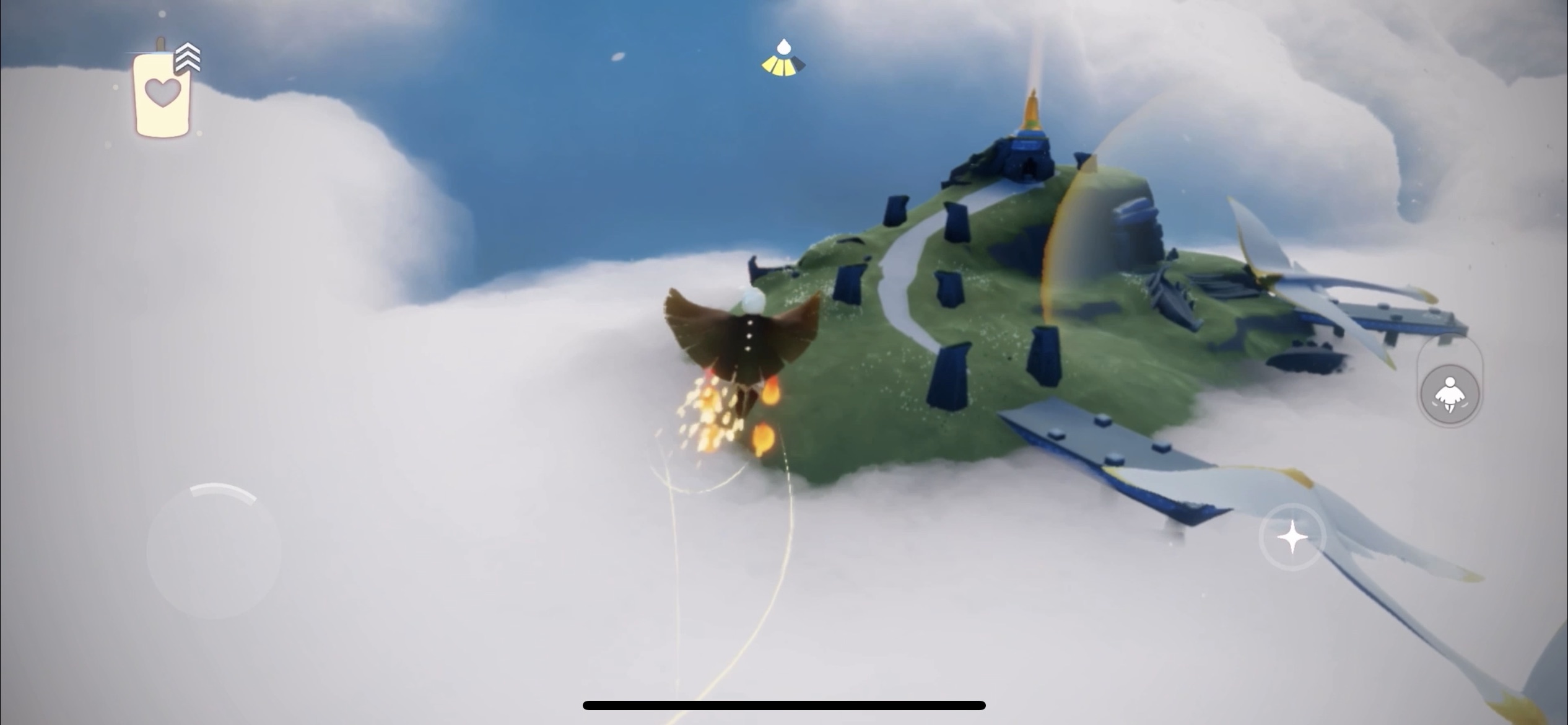 真ん中の島の奥にある島