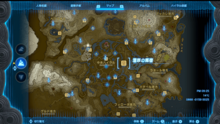 湿原の馬宿の全体マップ