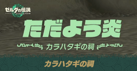 カラハタギの祠の場所と宝箱の取り方
