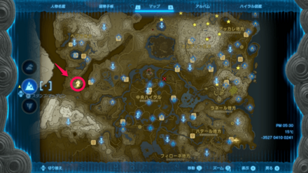 タバンタ辺境の地、ルツギシククジャの場所の場所