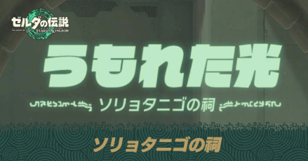 ソリョタニゴの祠の場所と宝箱の取り方