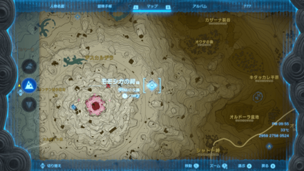 モモシカの祠のマップ詳細