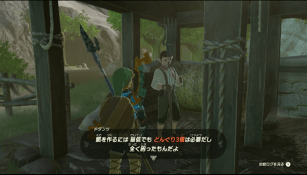 ドダンツと話しているリンク