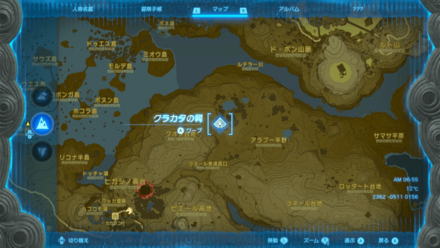 クラカタの祠のマップ詳細