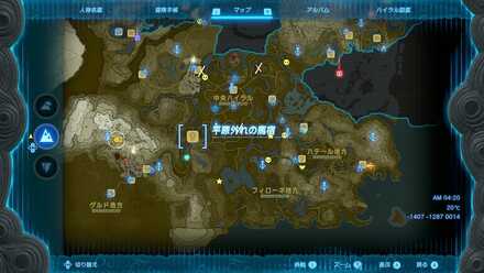 妖精の場所マップ