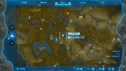 ジョチシウの祠の受注場所マップ