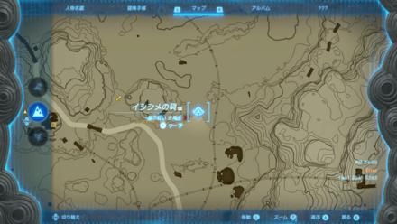 イシシメの祠のマップ詳細