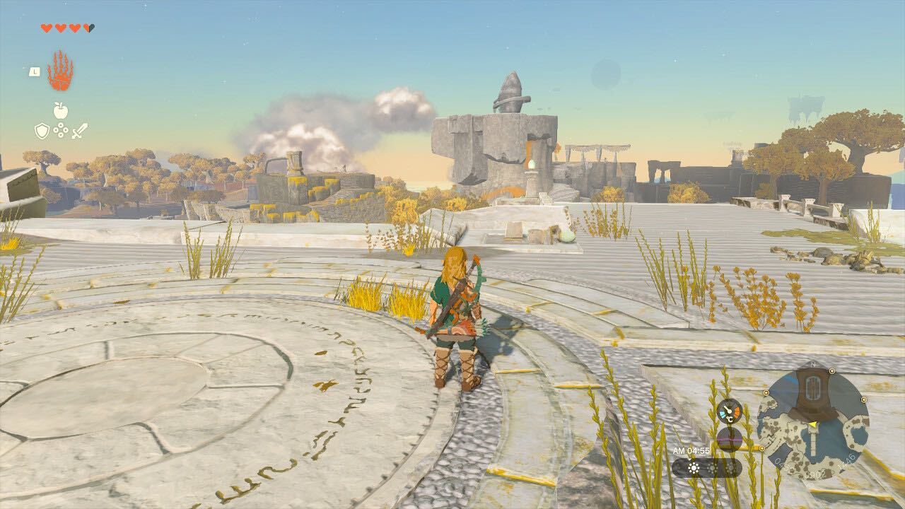 時の神殿から見えるウコウホの祠