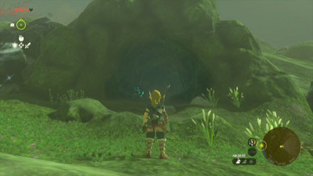 ゴングルの丘の洞窟の入り口画像