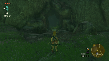 草笛の丘の洞窟の入り口画像