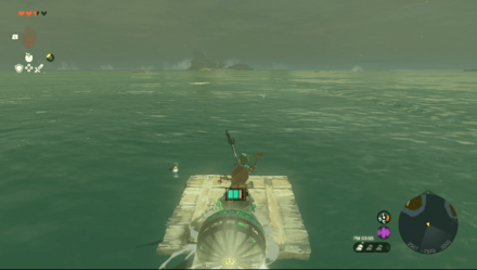 アカリバナの明かりをたどって進むリンク