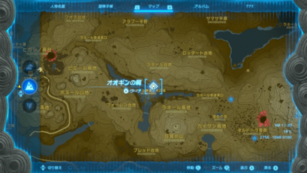 オオギンの祠のマップ詳細