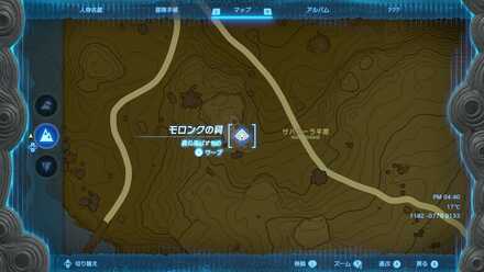 モロンクの祠のマップ詳細