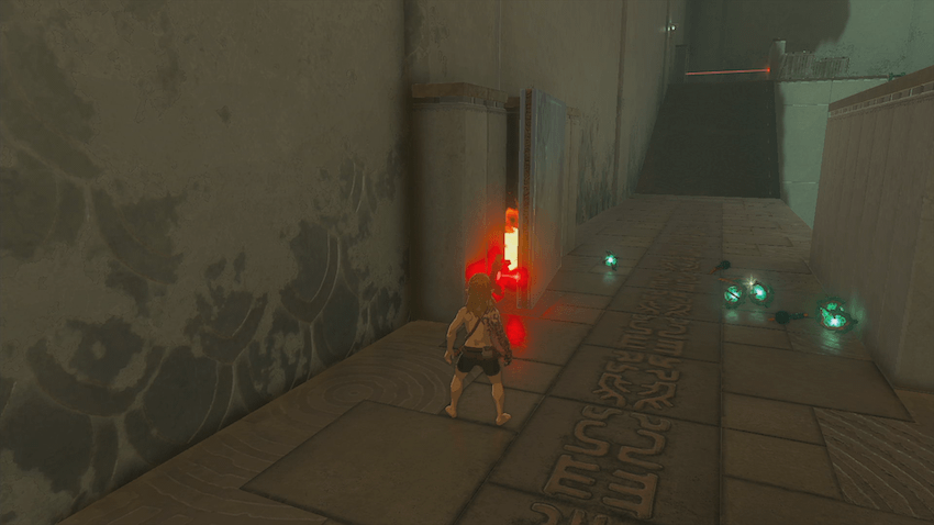 鉄の板で炎のトラップを塞ぐ