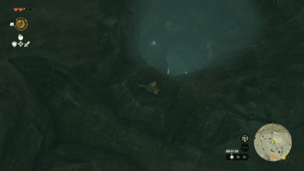 ヘブラ山北西の洞窟の入り口画像