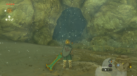 アカリダケの洞窟の入り口画像