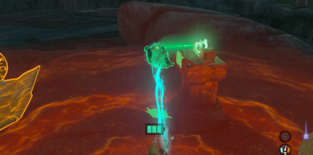 仮面を祭壇の近くまで運ぶ