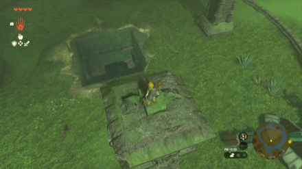 雷の台地の洞窟の入り口画像