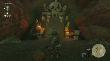 デスマウンテン麓の洞窟の入り口画像