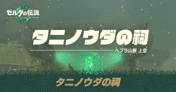 タニノウダの祠の場所と宝箱の取り方