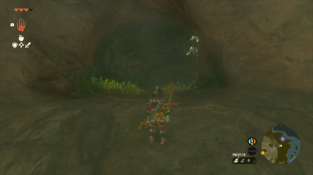 キタッカレ海岸の洞窟の入り口画像