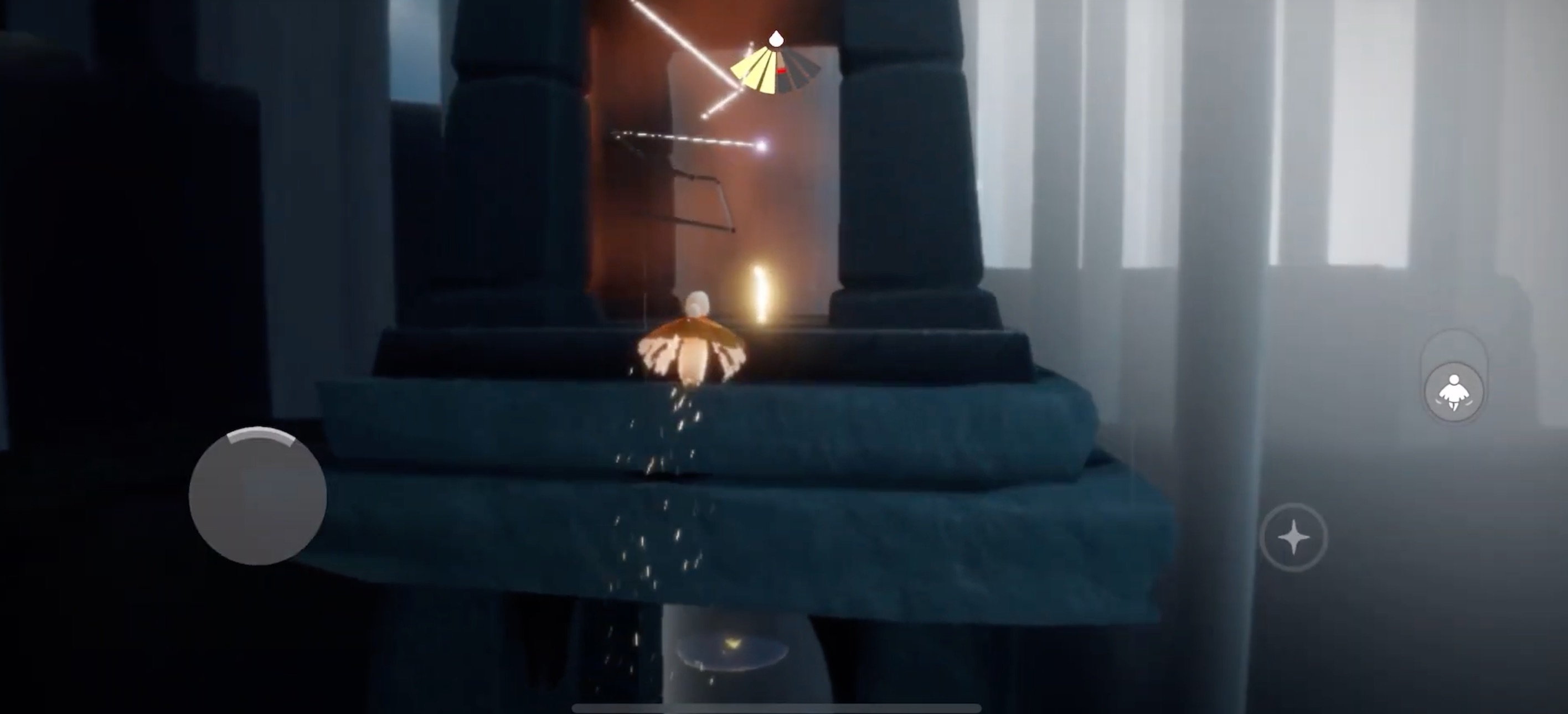 高台の中に光の子