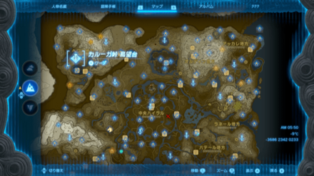 カルーガ鳥望台マップ