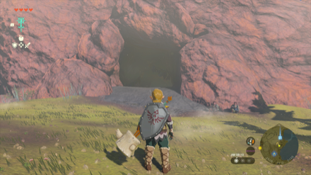 ミズーダ湖の洞窟の入り口画像