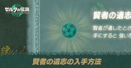 賢者の遺志の入手方法