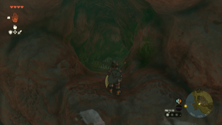 イチカラ村の横穴の入り口画像