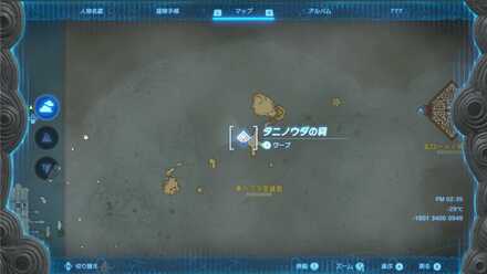 タニノウダの祠のマップ詳細