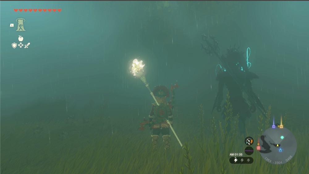 雷鳴の島の悪天候