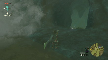 ゾーラの里地下の洞窟の入り口画像