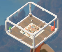 四角の部屋(家具付き)