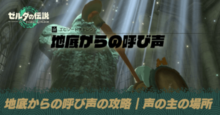 地底からの呼び声攻略と時の神殿の真下の声の主の場所