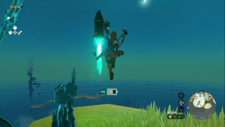 盾ロケットで高度を稼いでから白龍の元へ