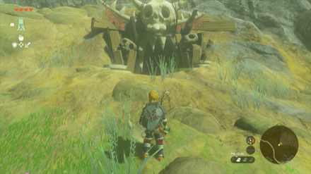 ハテノ砦の洞窟の入り口画像