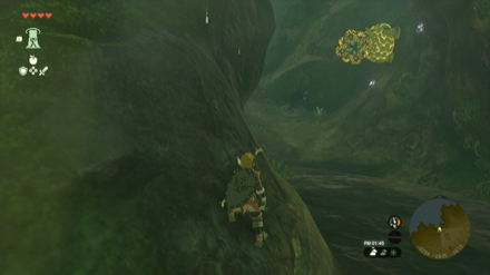 サン湖ほとりの洞窟の入り口画像