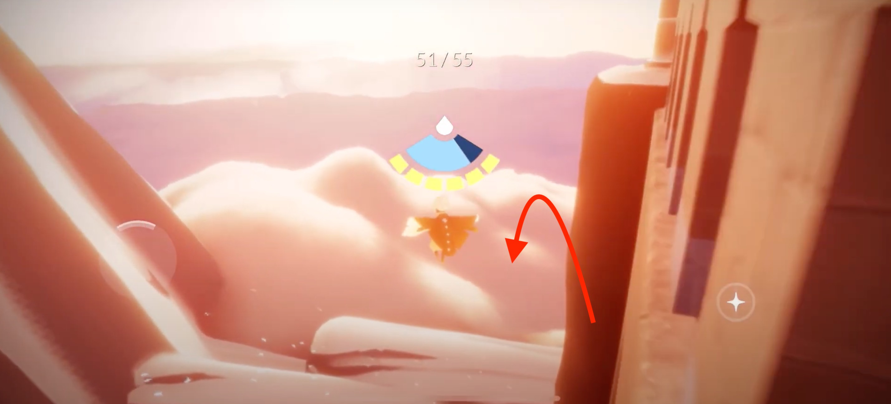 右側の塔の裏側